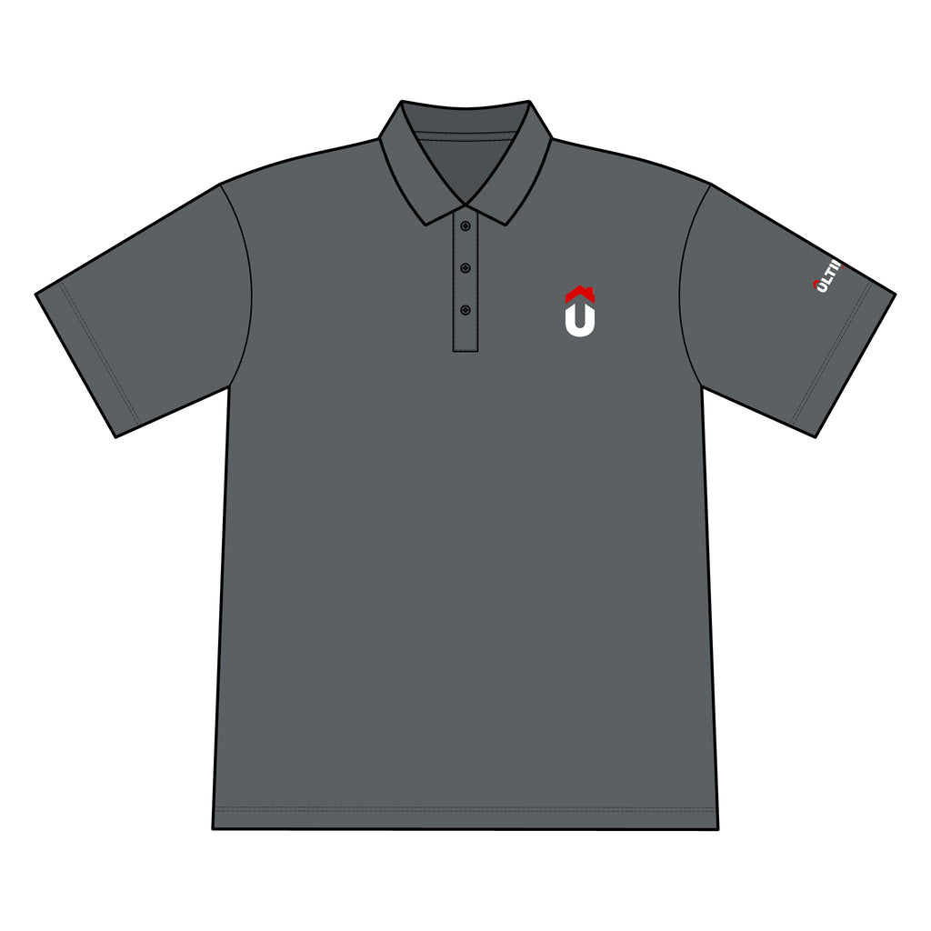 Black 'Old Mate' Embroidered Polo Shirt — Classic Work & Casual Team Polo
