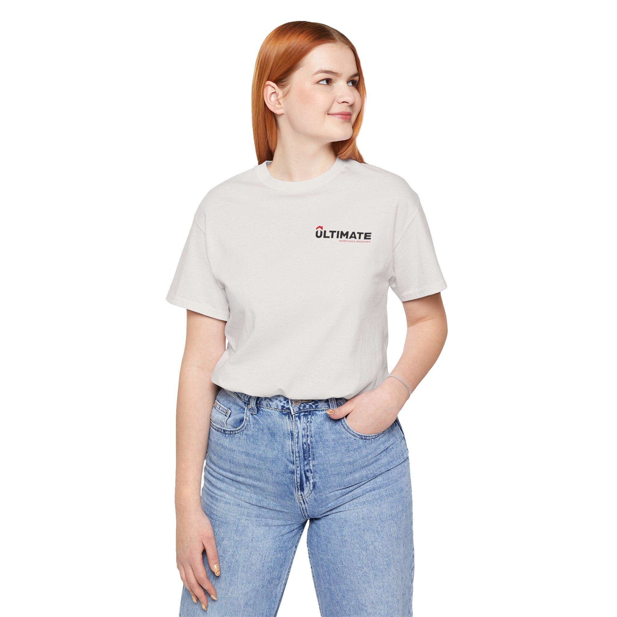 Ultimate Minimalist Logo Tee — White Short Sleeve T-Shirt