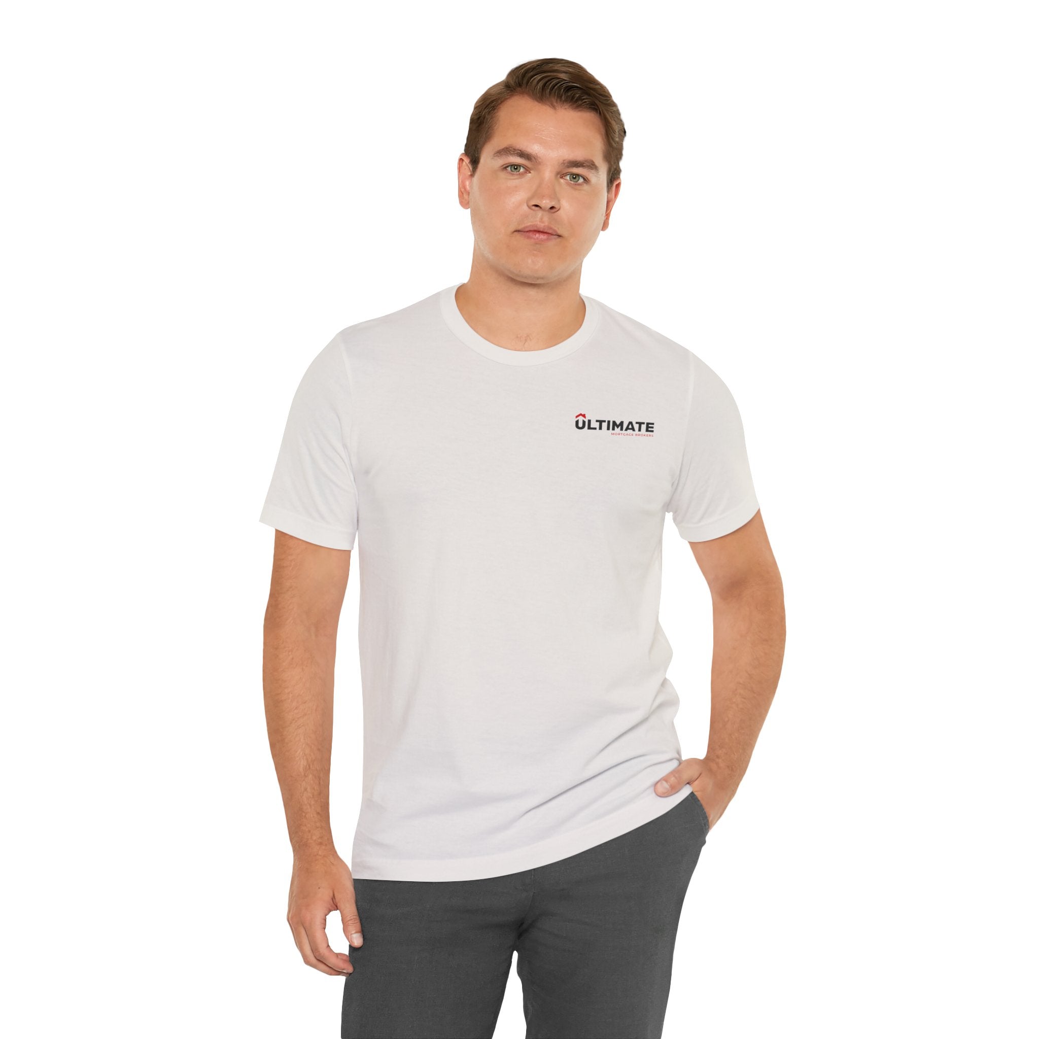 Ultimate Minimalist Logo Tee — White Short Sleeve T-Shirt