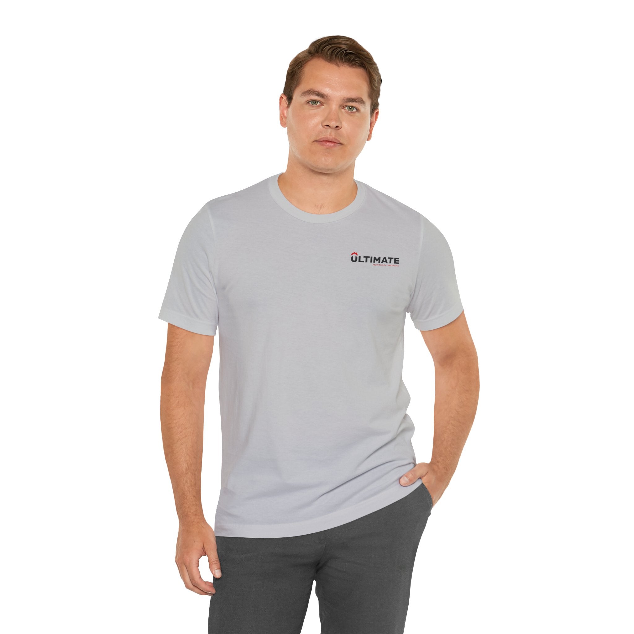 Ultimate Minimalist Logo Tee — White Short Sleeve T-Shirt