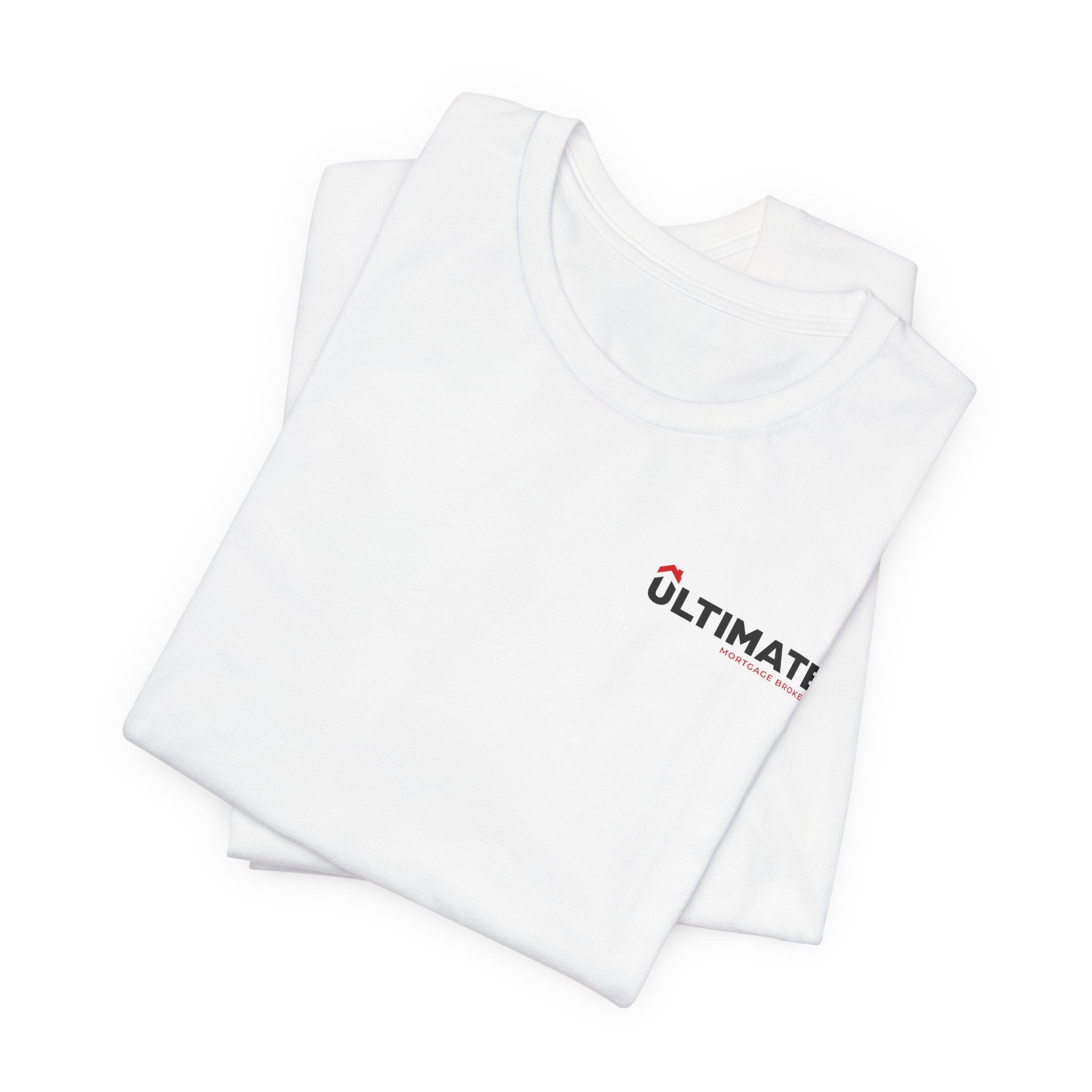 Ultimate Minimalist Logo Tee — White Short Sleeve T-Shirt